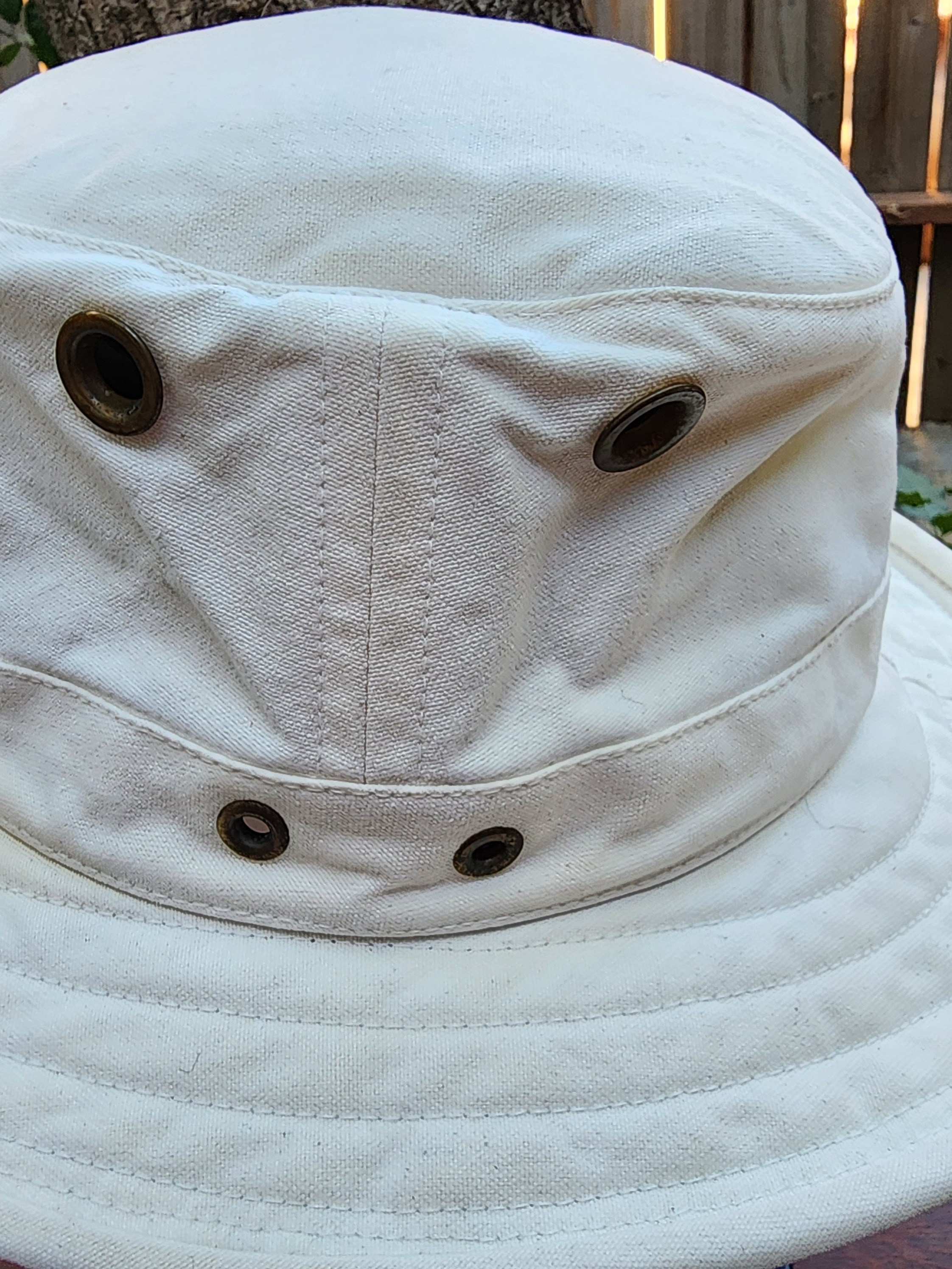 Vintage Tilley Hat Classic Cotton Duck Outdoor Sun Bucket Hat Off White 7.5 — image 4 of 8